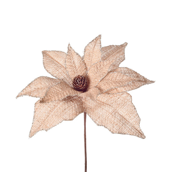 Imagem HASTE DECORATIVA MOLDÁVEL BICO DE PAPAGAIO COM PINHA MARROM 20X29CM - GRILLO