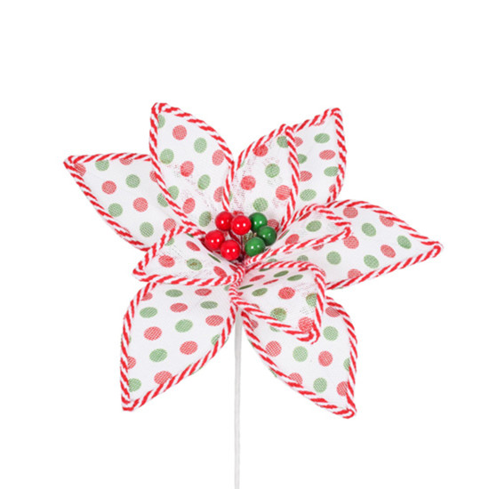 Imagem HASTE NATALINA DECORATIVA COLORIDA MOLDÁVEL BICO DE PAPAGAIO 31X30 CM - GRILLO 57275