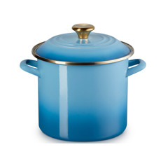 Imagem de STOCKPOT AZUL CHAMBRAY 7,6L EM AÇO ESMALTADO 19X31X25 CM - LE CREUSET - Le Creuset Do Brasil Ltda 