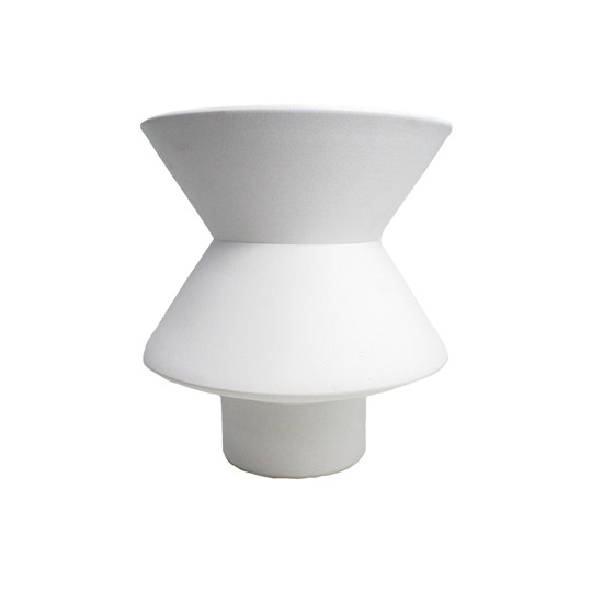 Imagem VASO DECORATIVO EM CERÂMICA BRANCA 23X19 CM - GRILLO 59322