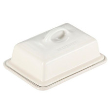 Imagem de MANTEGUEIRA FLAME RETANGULAR EM CERÂMICA BRANCO MERINGUE 9X17X13 CM - LE CREUSET - Le Creuset Do Brasil Ltda 