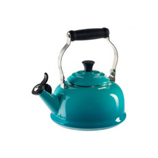 Imagem de CHALEIRA EM AÇO ESMALTADO AZUL CARIBE 1,6L 25X26X21 CM - LE CREUSET - Le Creuset Do Brasil Ltda 