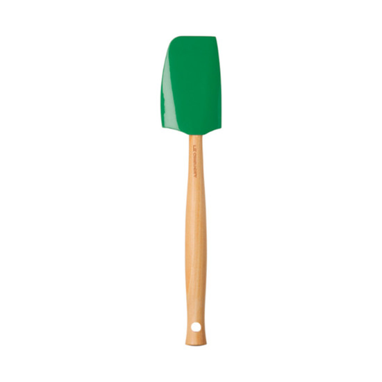 Imagem ESPÁTULA DE SILICONE CRAFT VERDE BAMBOO COM CABO EM MADEIRA 1,5X28,5X5,8 CM  LE CREUSET