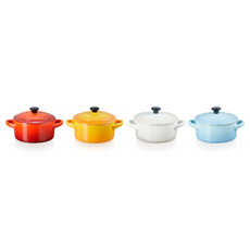 Imagem de CONJUNTO 4 MINI COCOTTES ELEMENTS EM CERÂMICA COLORIDA 250ML 8,1X14X10,6 CM LE CREUSET - Le Creuset Do Brasil Ltda 