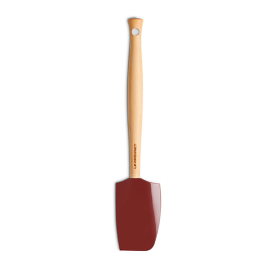 Imagem ESPÁTULA DE SILICONE CRAFT RHONE COM CABO EM MADEIRA 1,5X28,5X5,8 CM - LE CREUSET