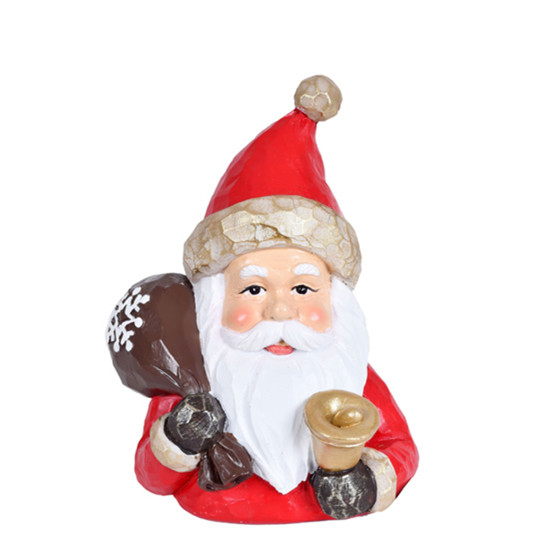 Imagem PAPAI NOEL DECORATIVO COLORIDO EM RESINA 9,2X9,5X14 CM - GRILLO 56831