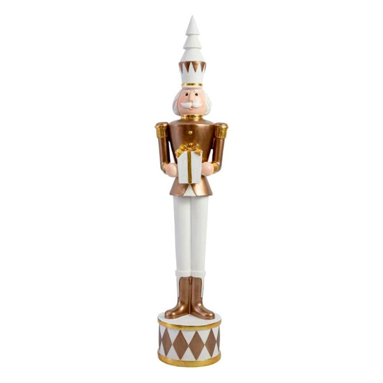Imagem SOLDADO QUEBRA NOZES GOLD COLLECTION DECORATIVO EM RESINA 46X12X12 CM - CROSS