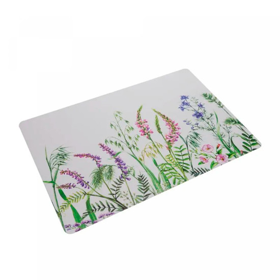 Imagem LUGAR AMERICANO RETANGULAR JARDIM COLORIDO EM PLÁSTICO 43X28 CM - LYOR