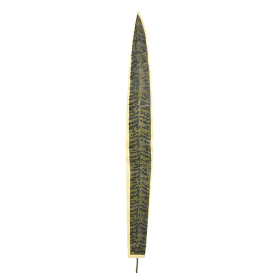 Imagem FOLHA ESPADA DE SÃO JORGE AMARELO VERDE DECORATIVA EM PLÁSTICO MOLDÁVEL - GRILLO