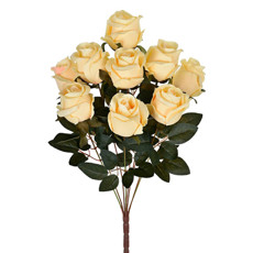 Imagem de BUQUÊ DECORATIVO DE BOTÕES DE ROSA NA COR CHAMPAGNE EM PLÁSTICO MOLDÁVEL - GRILLO - Grillo Ltda
