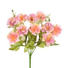 Imagem de BUQUÊ DECORATIVO DE AZALÉIA COR CHICLETE EM PLÁSTICO MOLDÁVEL 29X15 CM - GRILLO - Grillo Ltda