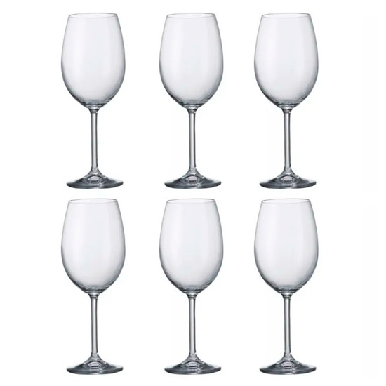 Imagem JOGO GASTRO DE 6 TAÇAS 350ML EM CRISTAL 22X7X7 CM - BOHEMIA CRYSTAL