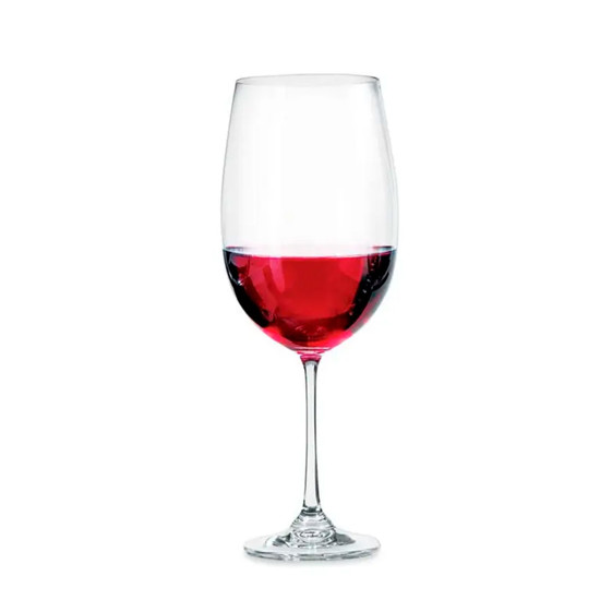 Imagem CONJUNTO MILVUS 6 TAÇAS 640ML PARA VINHO EM CRISTAL 24X9X9CM - CRYSTAL BOHEMIA