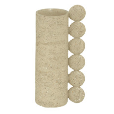 Imagem de VASO DECORATIVO EM RESINA COR NUDE 30X14X10 CM - MABRUK - Mabruk Importacao E Comercio Ltda