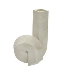 Imagem de VASO DECORATIVO EM RESINA BEGE 30X19X17 CM - MABRUK - Mabruk Importacao E Comercio Ltda