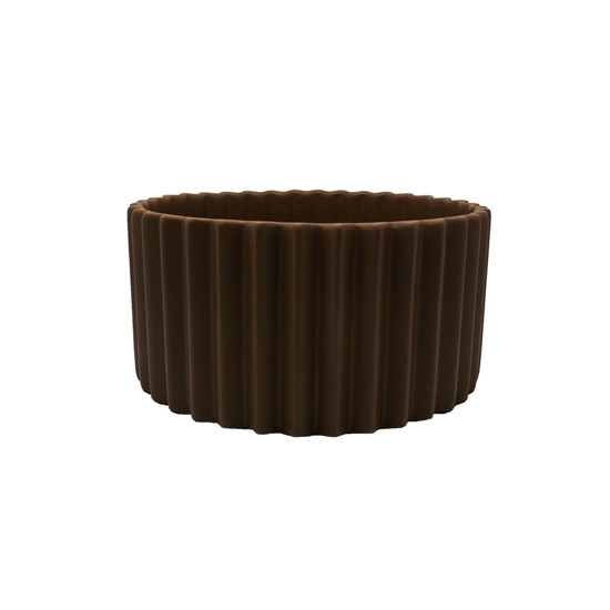 Imagem IKEBANA HENRI DECORATIVA EM CERÂMICA MOCHA FOSCO 14X28X28CM - CERÂMICA ANA MARIA