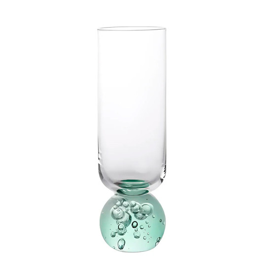 Imagem TAÇA EM VIDRO 250ML COM BASE VERDE 19X5,5CM - RIBEIRO E PAVANI