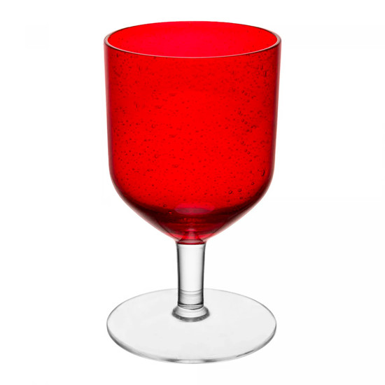 Imagem CONJUNTO DE 2 TAÇAS BOREAL 400ML VERMELHO EM VIDRO 16X9X9CM - WOLFF