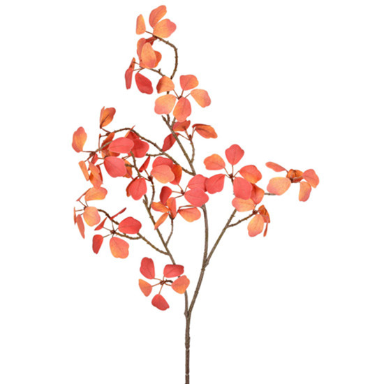 Imagem HASTE DECORATIVA DE FOLHAS SILVESTRES OUTONO EM PLÁSTICO MOLDÁVEL 75X20CM - GRILLO