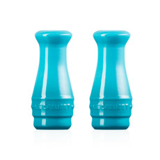 Imagem de CONJUNTO SALEIRO E PIMENTEIRO 120ML AZUL CARIBE EM CERÂMICA 12X5X5CM - LE CREUSET - Le Creuset Do Brasil Ltda 