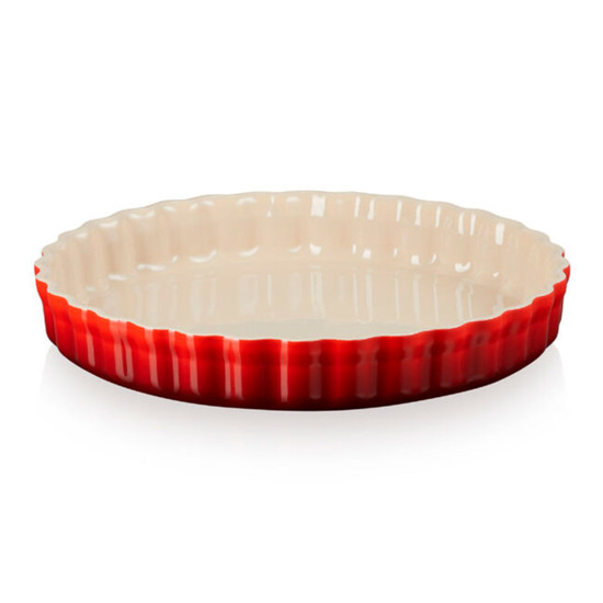 Imagem TRAVESSA CANELADA HERITAGE VERMELHA EM CERÂMICA 4X25,5X25,5CM - LE CREUSET