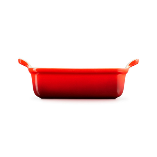 Imagem TRAVESSA RETANGULAR HERITAGE VERMELHA EM CERÂMICA 9,1X39X25,4CM - LE CREUSET
