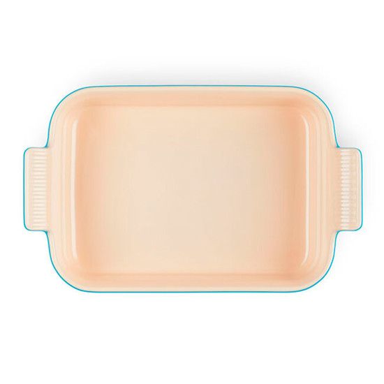 Imagem TRAVESSA RETANGULAR HERITAGE AZUL MARSEILLE EM CERÂMICA 9,1X39X25,4CM - LE CREUSET