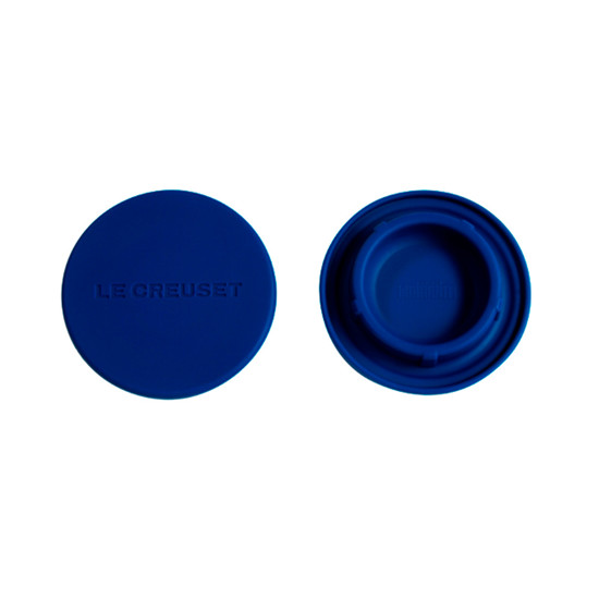 Imagem SET 2 TAMPAS AZURE BLUE EM SILICONE PARA MOEDORES 1,5X6,5X6,5CM - LE CREUSET