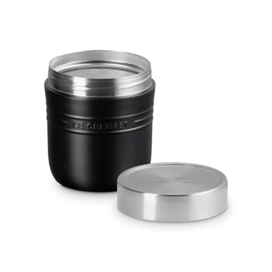 Imagem POTE TÉRMICO 500ML OTG MATTE BLACK EM AÇO INOX 12,4X10,7X10,7CM - LE CREUSET