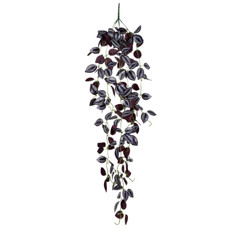 Imagem de PENDENTE DECORATIVO DE FOLHAS LAVANDA EM PLÁSTICO 111X23CM - GRILLO - Grillo Ltda