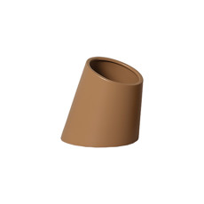 Imagem de VASO CONE DECORATIVO EM CERÂMICA BEGE FOSCO 16X15,5CM - CERÂMICA MAZZOTTI - Ceramica Artistica Mazzotti Ltda