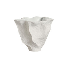 Imagem de VASO DECORATIVO EM CERÂMICA BRANCO FOSCO 23,5X30CM - CERÂMICA MAZZOTTI - Ceramica Artistica Mazzotti Ltda