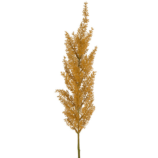 Imagem HASTE DECORATIVA DE PAMPAS FLOCADO CAFÉ EM PLÁSTICO MOLDÁVEL 71X6CM - GRILLLO