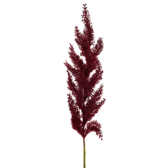 Imagem HASTE DECORATIVA DE PAMPAS FLOCADO CÔCO QUEIMADO EM PLÁSTICO MOLDÁVEL - GRILLLO