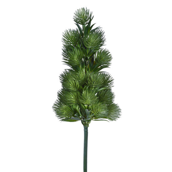 Imagem HASTE DECORATIVA DE PINHO CONE VERDE EM PLÁSTICO 80X25CM - GRILLO