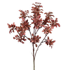 Imagem de HASTE DECORATIVA DE FOLHAS VERMELHAS EM PLÁSTICO MOLDÁVEL 61X12CM - GRILLO - Grillo Ltda