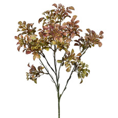 Imagem de HASTE DECORATIVA DE FOLHAS VERDE OUTONO EM PLÁSTICO MOLDÁVEL 61X12CM - GRILLO - Grillo Ltda