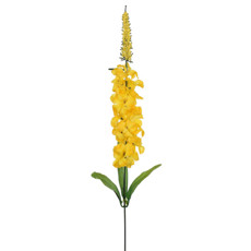 Imagem de HASTE DECORATIVA DE DELFINIUM OUTONO AMARELO EM PLÁSTICO MOLDÁVEL 55X5CM - GRILLO - Grillo Ltda