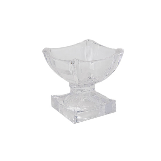 Imagem CENTRO DE MESA EM VIDRO TRANSPARENTE 14,5X14,5X14CM - GRILLO 59403