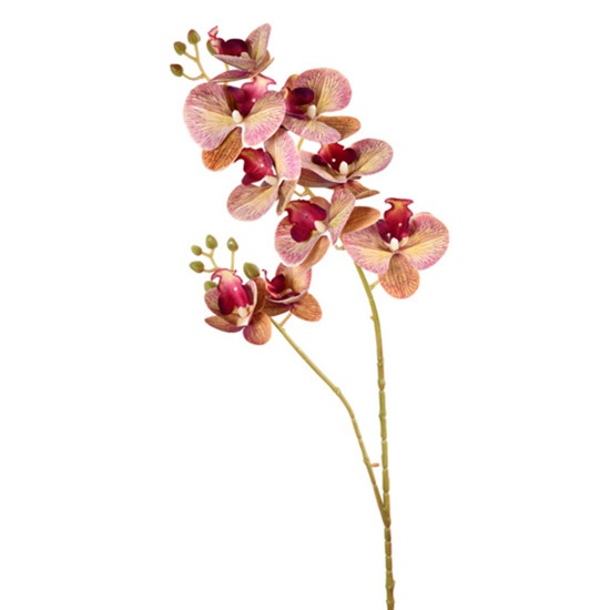 Imagem HASTE DE ORQUÍDEA PHALAENOPSIS 3D LAVANDA TOQUE REAL EM PLÁSTICO MOLDÁVEL - GRILLO