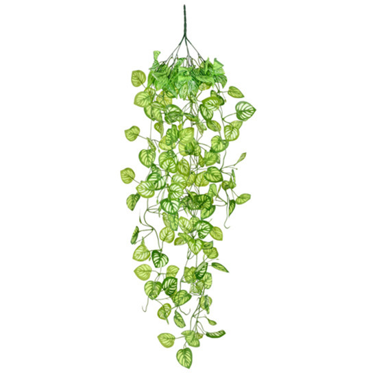 Imagem PENDENTE DECORATIVO DE FOLHAS VERDES CLARO EM PLÁSTICO 111X23CM - GRILLO