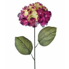 Imagem de HASTE DECORATIVA DE HORTÊNSIA BORDÔ EM PLÁSTICO MOLDÁVEL 70X20CM - GRILLO - Grillo Ltda