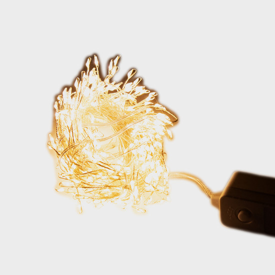 Imagem PISCA PISCA CORDÃO TRANSPARENTE 12 METROS COM LED AMARELO 220V - GRILLO 56401