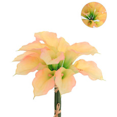 Imagem de BUQUÊ DECORATIVO DE COPO DE LEITE ROSA EM PLÁSTICO MOLDÁVEL 30X22CM - GRILLO - Grillo Ltda