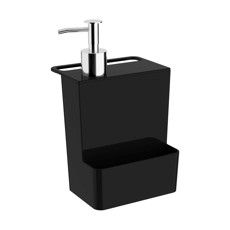 Imagem de DISPENSER MULTI GLASS PRETO 600ML PARA DETERGENTE 21X11X11CM - COZA - Brinox Metalurgica S  A