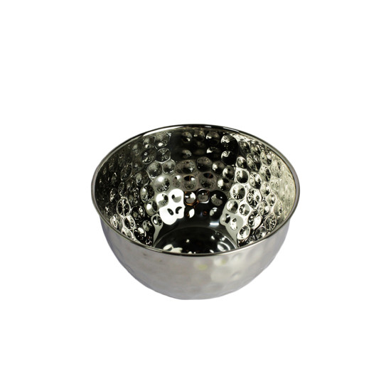 Imagem BOWL MARTELADO EM AÇO INOX 13X23CM - LILIAN GIFT DESIGN