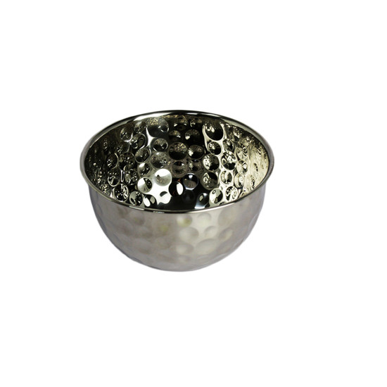 Imagem BOWL MARTELADO EM AÇO INOX 11X19CM - LILIAN GIFT DESIGN