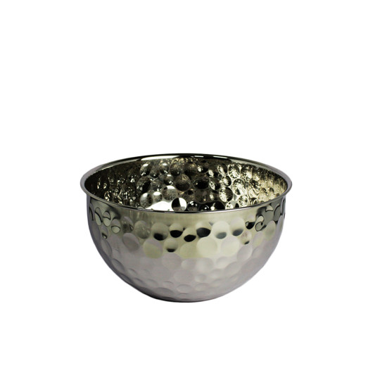 Imagem BOWL MARTELADO EM AÇO INOX 14,5X27CM - LILIAN GIFT DESIGN