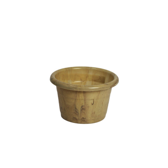 Imagem VASO PARA PLANTA BEGE TRAVERTINO EM POLIPROPILENO  7X12CM - ATACAPLAST