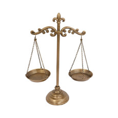 Imagem de BALANÇA DECORATIVA EM METAL OLD GOLD 45X35X12CM - CROSS - Cross Comercial Ltda